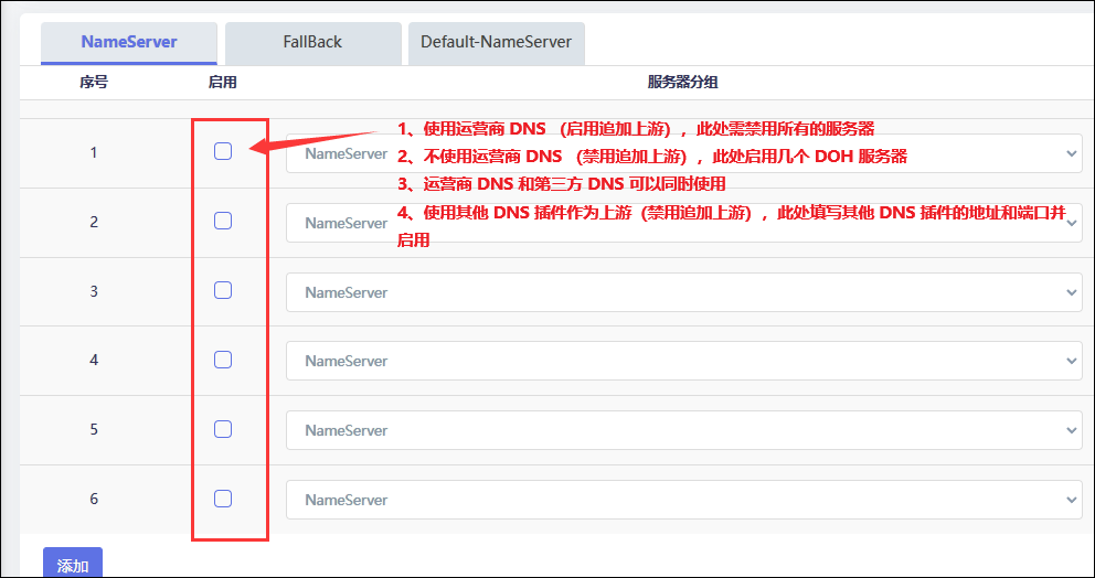 Nameserver 设置
